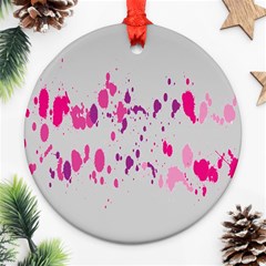 Blot-02 Round Ornament (two Sides)