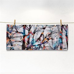Forest-abstract-artwork-colorful Hand Towel