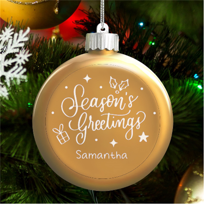 Seanson LED Glass Round Ornament