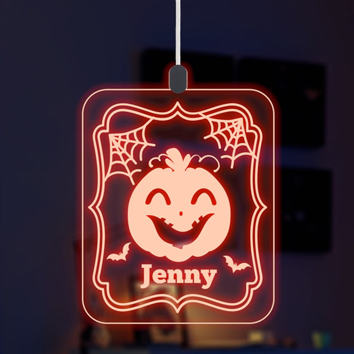 Halloween Pumpkin LED Acrylic Ornament