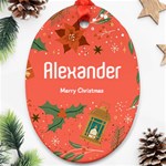 Christmas Ornament (Oval) Front