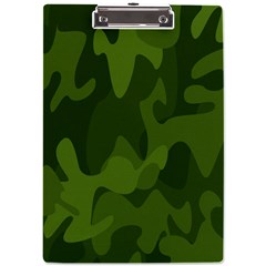 Green Camouflage, Camouflage Backgrounds, Green Fabric A4 Acrylic Clipboard