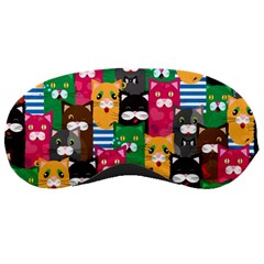 Cats Funny Colorful Pattern Texture Sleep Mask