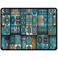 Texture, Pattern, Abstract, Colorful, Digital Art Fleece Blanket (large)
