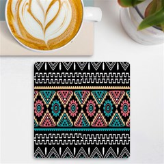 Aztec Wallpaper Uv Print Square Tile Coaster 