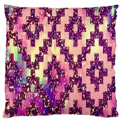 Cute Glitter Aztec Design Large Cushion Case (two Sides)