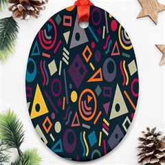 Inspired By The Colours And Shapes Ornament (oval)