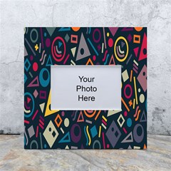 Inspired By The Colours And Shapes White Box Photo Frame 4  X 6 