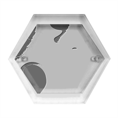 Cartoon, Elma, Corazones Hexagon Wood Jewelry Box