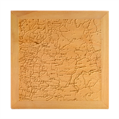 Map Earth World Russia Europe Wood Photo Frame Cube