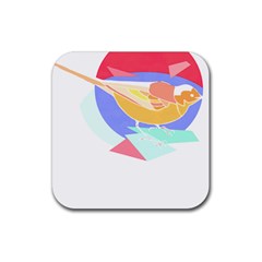 Bird Lover T- Shirtbird T- Shirt (21) Rubber Coaster (square)