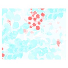 Botanical T- Shirt Botanical Attractive Indian Flower T- Shirt Two Sides Premium Plush Fleece Blanket (medium)