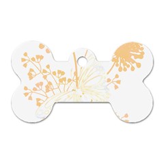 Butterfly Design T- Shirtbutterfly T- Shirt Dog Tag Bone (one Side)