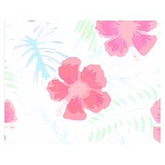 Hawaii T- Shirt Hawaii Florestalense Pattern T- Shirt Two Sides Premium Plush Fleece Blanket (medium)