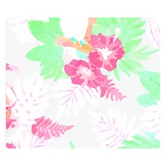 Hawaii T- Shirt Hawaii Garden Fashion T- Shirt Two Sides Premium Plush Fleece Blanket (small)