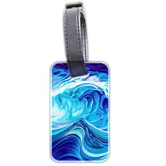 Tsunami Waves Ocean Sea Nautical Nature Water Luggage Tag (two Sides)