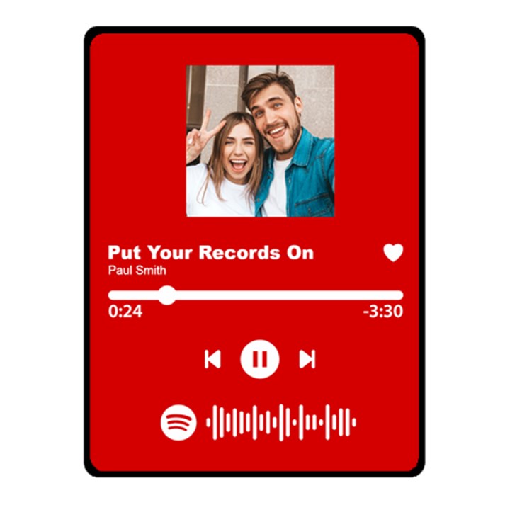 Music Player Small Blanket Fleece Blanket (Small)
