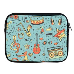 Seamless-pattern-musical-instruments-notes-headphones-player Apple Ipad 2/3/4 Zipper Cases