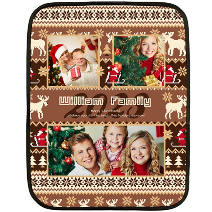xmas photo blanket Fleece Blanket (Mini)