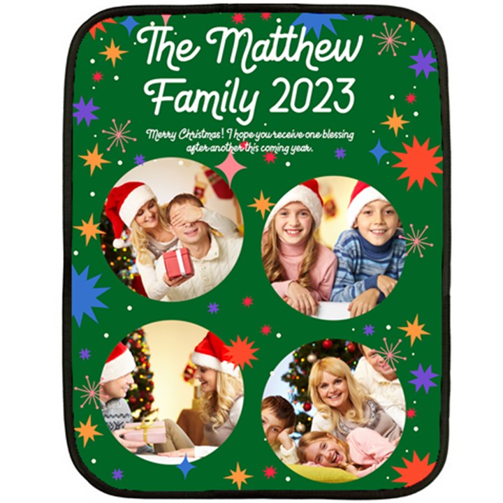xmas photo blanket Fleece Blanket (Mini)