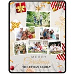 Christmas Tree Family Photo Medium Blanket Fleece Blanket (Medium) 60 x50  Blanket Front