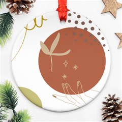 Abstract Pattern Art Drawing Ornament (round)