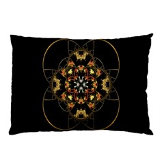 Fractal Stained Glass Ornate Pillow Case (two Sides)