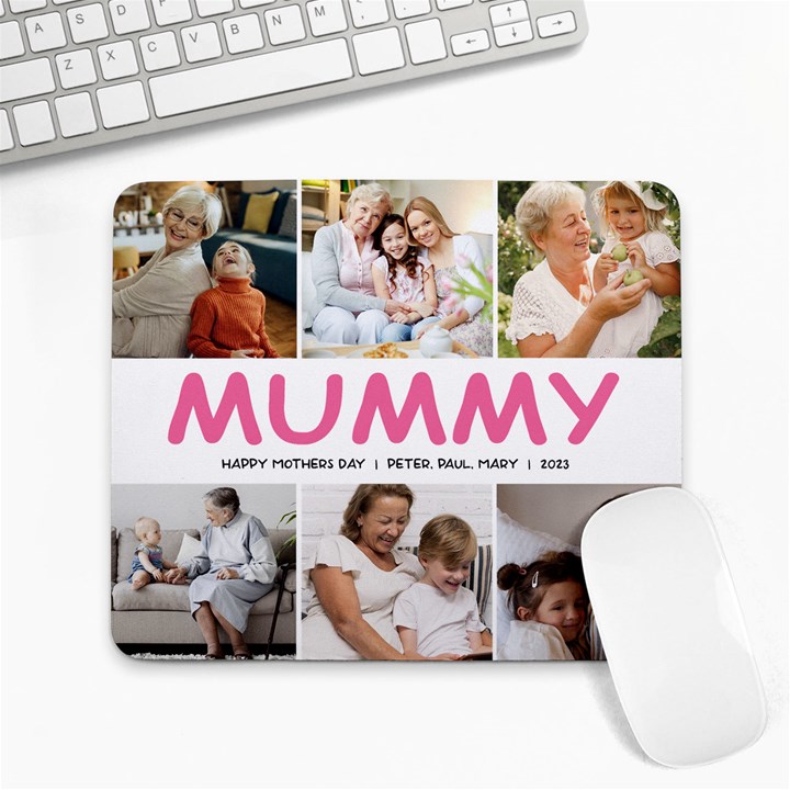 Happy Father Mothers Day Photo Mousepad Collage Mousepad