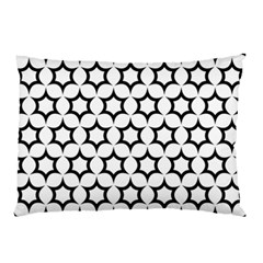 Pattern Star Repeating Black White Pillow Case