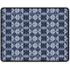 Geometric Monochrome Triangle Fleece Blanket (medium)