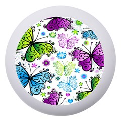 Butterflies Abstract Background Colorful Desenho Vector Dento Box With Mirror