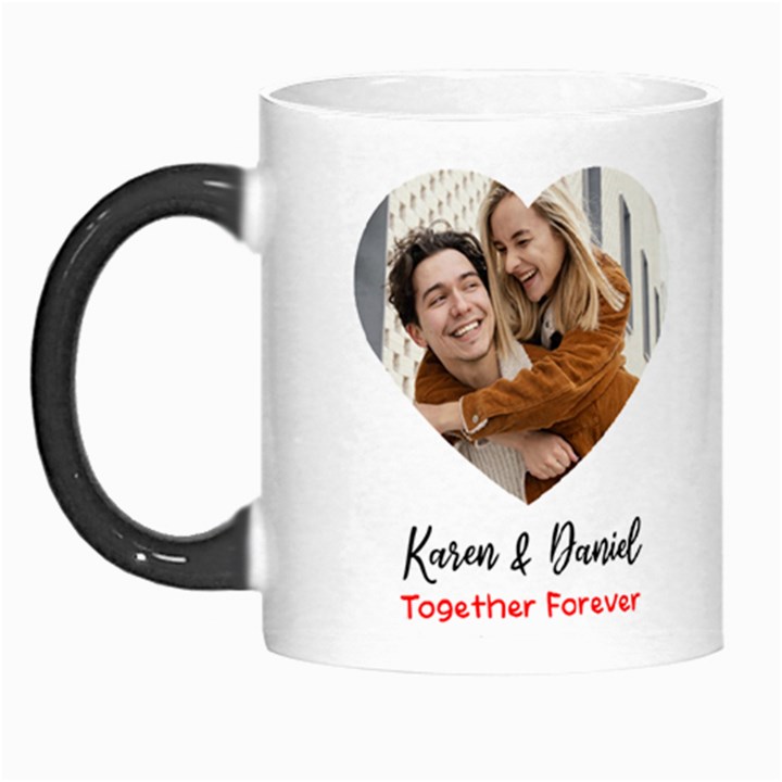 Couple Photo Name Mug Morph Mug
