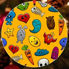 Graffiti Characters Seamless Ornament Uv Print Acrylic Ornament Round