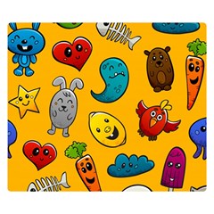 Graffiti Characters Seamless Ornament Premium Plush Fleece Blanket (small)