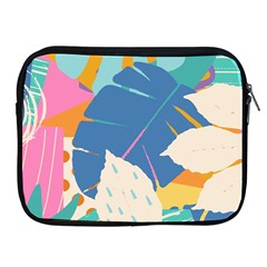 Exotic Leaves Flower Plant And Branches Art Print Botanical Pattern Apple Ipad 2/3/4 Zipper Cases