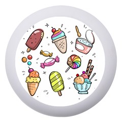 Doodle Cartoon Drawn Cone Food Dento Box With Mirror