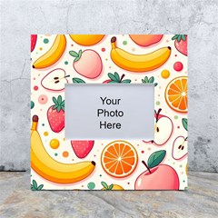 Fruit Sweet Pattern White Box Photo Frame 4  X 6 