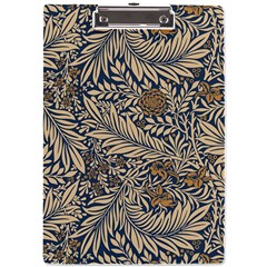 Brown Vintage Background Vintage Floral Pattern, Brown A4 Acrylic Clipboard
