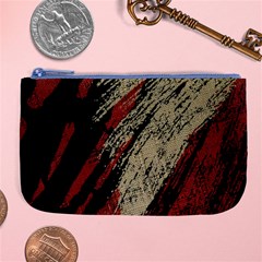Fabric, Texture, Colorful, Spots Large Coin Purse