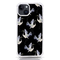 Crane Pattern Iphone 14 Tpu Uv Print Case