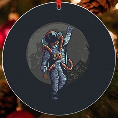 Illustration Drunk Astronaut Uv Print Acrylic Ornament Round