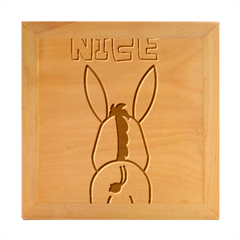 Donkey Ass Funny Nice Cute Floppy Wood Photo Frame Cube