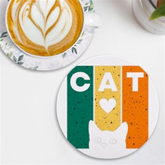 Cat Kitten Pet Animal Feline Cat Uv Print Round Tile Coaster