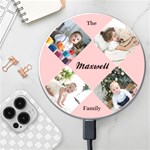 Couple Family Photo Name Wireless Fast Charger Wireless Fast Charger(White) Front