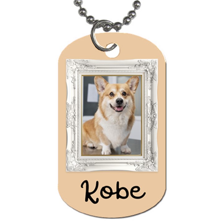 Photo Name Dog Tag Dog Tag (One Side)