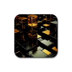 Abstract Shiny Pattern Rubber Coaster (square)