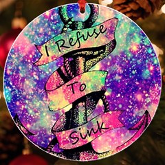 Anchor Purple Space Uv Print Acrylic Ornament Round