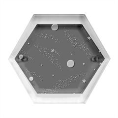 Universe Color Doodle , Art Hexagon Wood Jewelry Box