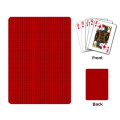 Ed Lego Texture Macro, Red Dots Background, Lego, Red Playing Cards Single Design (rectangle)
