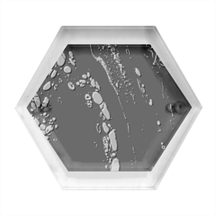 Stains, Liquid, Texture, Macro, Abstraction Hexagon Wood Jewelry Box